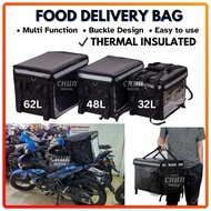 18L 30L 45L 62L 80L Food Delivery Bag Motorcycle Insulated Grab FoodPanda Lalmove Delivery Box Therm
