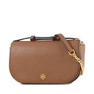 TORY BURCH EMERSON Scratch-Resistant Leather Portable/Crossbody Two-Use Bag-Caramel Color