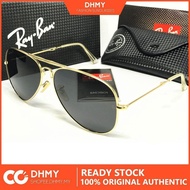 JOCELYN Rayban New Pilot Sunglasses Polarized Gray Lens Gold Frame 62mm