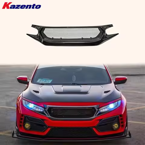 For Honda 17 onwards Civic Type R FK8 JS Carbon Front Grille (FC1/FK7 need cut)