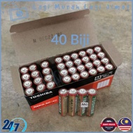 40 Biji x AA Toshiba Cell Bateri R6KG SP-4C Carbon Zinc Battery R6 1.5V