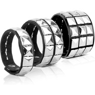 3PCS Studded Leather Bracelet for Men & Women - Punk, Gothic & Grunge Accessories - 3 Packs