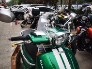 ฟีทิส ป้าย Peugeot Django 150 กระจกกันลมสูงแบบใหม่ PC ไม่ทำลายการติดตั้ง อะไหล่จักรยานยนต์ เครื่องมื