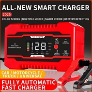 12 Volt Battery Charger 12V6A Automatic Smart Battery Charger Vehicle Charging Maintenance Equipment