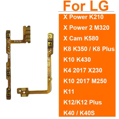 On Off Power Volume Flex Cable For LG X Power 2 X Cam K8 Plus K10 K4 K11 K12 Plus K40 K40S Power Vol