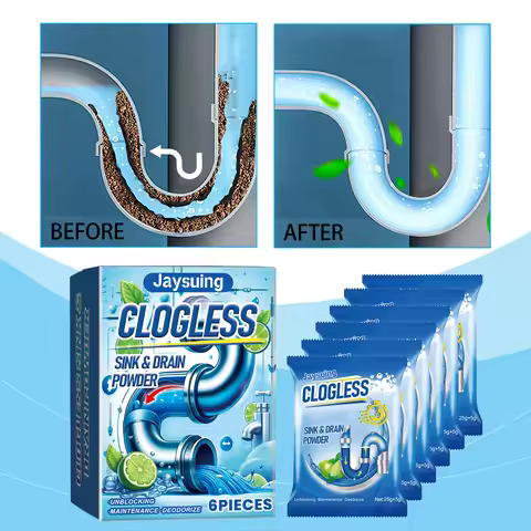 JAYSUING Drain pipe blockage removal powder kitchen toilet floor drain pipe cleaning decontamination