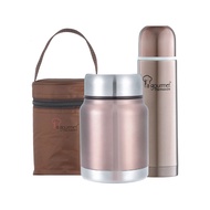 La gourmet Sakura 3pcs On The Go Set ( 0.5L Stainless Steel Thermal Flask + 0.5L Stainless Steel The