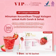 Collagen drink VIP COLLAGEN REFORMULA ready pekanbaru contains 16 sachets