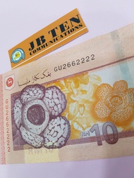 🔥TenTen Comunication BANK NOTES GU 2662222 BINARY KOLEKSI WANG KERTAS ITEM RM10 KELUARAN BNM KONDISI UNC SIGNED BY DATUK NOR SHAMSIAH BINTI MOHD YUNUS SIRI KE 14