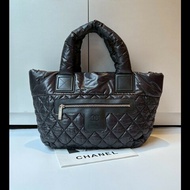 Chanel 黑色尼龍托特包小號 cocoon
