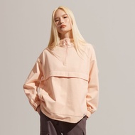 不可退換 /半開襟連帽衝鋒衣-杏桃