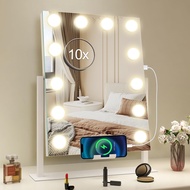 S'bagno Vanity Mirror with Lights, 12 Dimmable LED Bulbs Hollywood Mirror, 3 Color Modes & Memory Fu