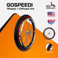 Gospeedi Offroad tire / Tayar kerusi roda offroad