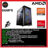 Gaming Value Office Pc Desktop AMD Ryzen 5 8600G/16GB/32GB/512GB SSD/1TB SSD/RADEON 760M/500W