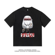 Frieren X Akira Collaboration Anime Summer Style Pure Cotton Short Sleeve T-Shirt Men's Loose Fit A0