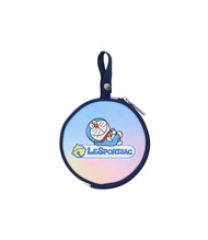 [LeSportsac x Doraemon] Round Piping Charm Bag Accessories - Doraemon Logo Charm