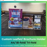 Acrylic Brochure & Flyer Holder | Document Holder, Leaflet Display, Promotional A4/A5/ PayMaya GCASH