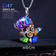 Original Trendy Cyberpunk Little Dinosaur Necklace Trendy Keychain ins Niche Accessories Exquisite C