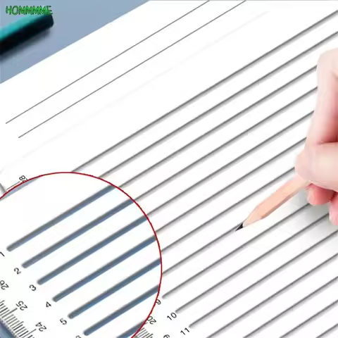 1 Style Calligraphy Stencil Straight Line A4 Clear Ruler Writing Tool Geometry TemplateCalligraphy S