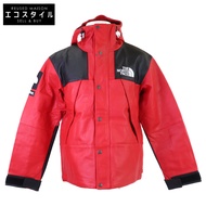 The North Face x Supreme [全新/國內正品/18秋冬] NP61807I 皮革登山派克大衣 羊皮登山派克大衣 S/P [二手]