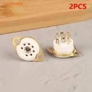 [CURUI] 2 PCS 7pin B7G Ceramic Vacuum Tube Soet Valve Base For 6Z4/EAA91/EC92, Etc. Vintage Audio Am