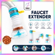 TDLV 360 Rotating Adjustable Extension Filter Faucet Anti-Splash Water-saving Valve Filter Tap Kitch