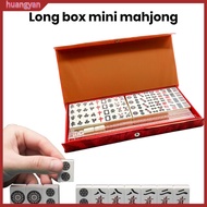 huangyan|  Mini Mahjong for Parties Miniature Mahjong Tiles Portable Mini Mahjong Game Set Classic Chinese Mahjong for Travel Parties Lightweight Compact Mahjong Set for Home