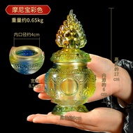 Modern Buddhist Temple Decorative Wealth Deity Amulet Bottle Seven Gem Bottle Offering Ornament for 