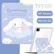 For Samsung Galaxy Tab S6 Lite (2024) 10.4 inch  New Cute Cartoon Acrylic 360 Rotation Tablet Case S