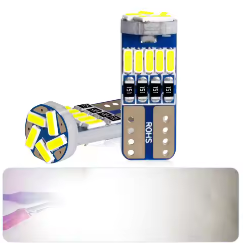 2/10/20/50Pcs High Output T10 W5W/WY5W/5W5/192/194/168/2980CW LED Bulb 12V Bright White Vehicle Side