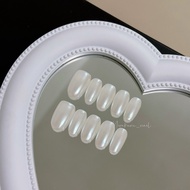 MIRAKURU I Customised Handmade Aurora Hailey Bieber Press-on Nails 💅🏻  海莉同款穿戴甲  💅🏻  Nail Art Fake Na