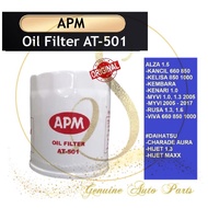 (100% Original) APM Oil Filter - Myvi Alza Viva Kenari kelisa Kancil PERODUA Oil Filter 15601-00R01 