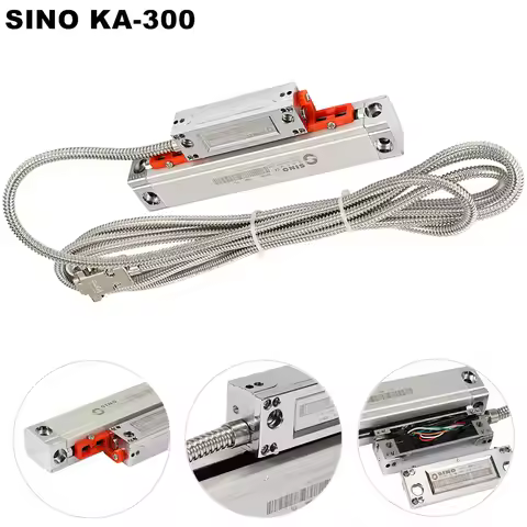 SINO KA-300 DRO Linear Glass Scale KA300 70mm 120mm 170mm 220mm 270mm 0.005mm Optical Grating Ruler 