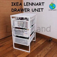IKEA Steel Drawer Unit with 2 Castors Wheel 56x34x33cm / Office Drawer / Laci Besi