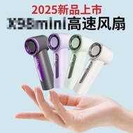 X98 Mini Violent High-Speed Handheld Fan usb Charging Digital Display Outdoor Portable Turbo Pocket 