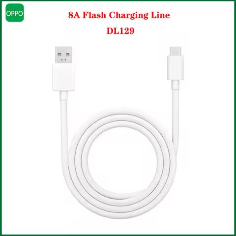 DL129 OPPO original USB-A to Type-C flash charging cable 8A 1 meter charging cable supports 80W Max 