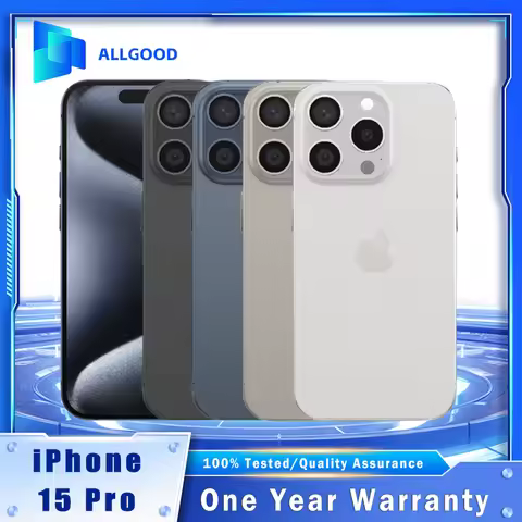 Original Apple iPhone 15 Pro US Version Unlocked - Titanium Design, Dual eSIM Only, A17 Pro, 5G, 128