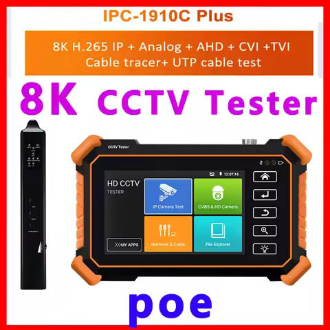ipc 1910c plus cctv tester cctv camera tester Monitor camera Cctv cftv test ip camera tester monitor