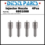 4Pcs Fuel Injector Nozzle Tips 6801088 3640923M1 2645A613 for Perkins 2645A025 6701421 / Massey Ferg