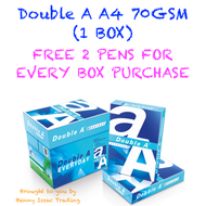 70gsm A4 Double A Copier Papers - Printing Papers - Plain - Office Supplies (5 reams per box)
