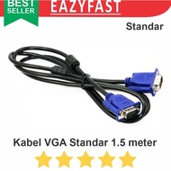 1.5m 1.5 meter VGA Cable D-SUB DB15 DA-15 Display Monitor LCD efst90 Very Popular