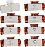 8pcs Bridesmaid Hair Claws Bachelorette 4.1 Inch Square Hair Clips Set of 8 Bridal Shower Rectangula