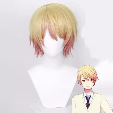 Tenma Tsukasa Cosplay Wig 30cm Short Wigs Heat Resistant Synthetic Hair Anime Halloween Wigs