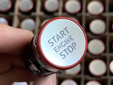 Customize New Red Start Stop Button Engine Switch Ignition Switch 8W1905217E for Audi A4 A4L S4 A5