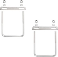 Aopin Square U-Bolt 3.35"(85mm) Inner Width U Bolts Brackets 304 Stainless Steel M8 with Nut, Plate,
