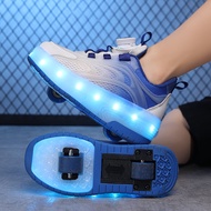 Heelys Girls Four-Wheel the Skating Shoes Childrens Invisible Rollerskate Boys Transformative Shoes 