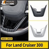 For Toyota Land Cruiser 300  2022 2023 Steering Wheel Decorative paster LC300 J300 Interior Accessor