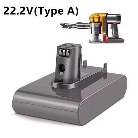 Rechargeable 22.2V 6.0Ah Lithium Vacuum Cleaner Battery (Type A) Battery For Dyson DC31 DC34 DC35 DC