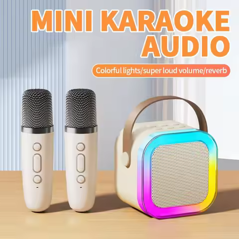Bluetooth Speaker K12 Karaoke Machine Portable 5.3 PA Speaker System with Wireless Microphones Home 
