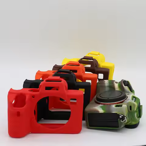 Silicone camera bag suitable for Sony A73 A7RIII A7III A7M3 A7R3 A9 protective case soft shell shock